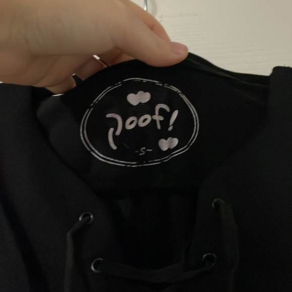 Poof lace up neck tank top - Picture 3 of 4